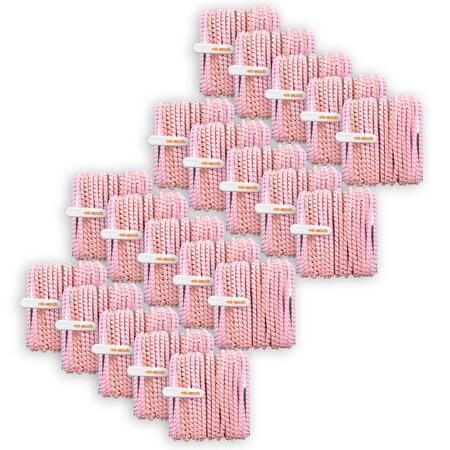 Hamiltonbuhl Skooob Tangle Free Earbud Covers, Light Pink/White, 20PK SKB-PNKW
